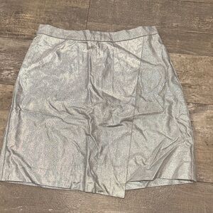 Sparkling Silver Mini Skirt